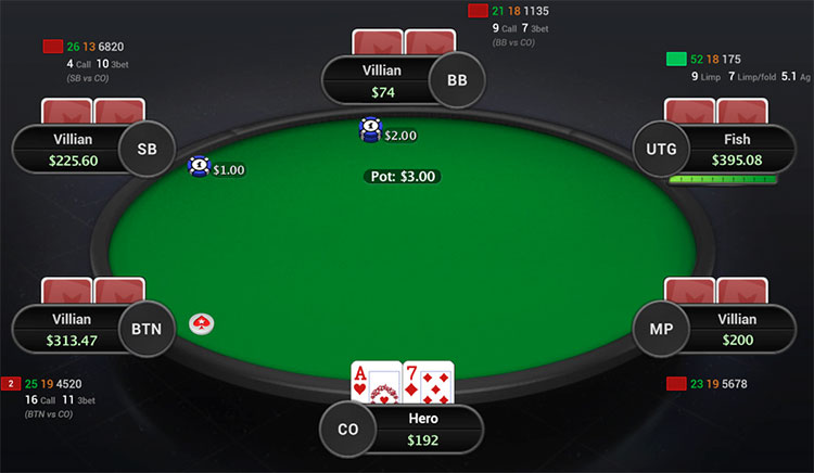 Lạm dụng HUD khi chơi poker